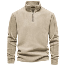 Load image into Gallery viewer, Thick Fleece Zip Neck Pullover
