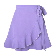 Load image into Gallery viewer, High Waist Chiffon Ruffle Skirt

