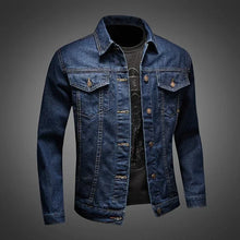 Load image into Gallery viewer, Slim Vintage Denim Jacket
