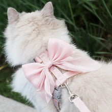 Load image into Gallery viewer, Pet Accessories Adjustable Pet Harness Cute Bow Breathable Dog Chest Strap Escape-Proof Comfort Cat Leash for Dogs Puppy Rabbit
