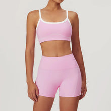Load image into Gallery viewer, Yoga Set Women Sport Bra Gym Workout Legging High Waist Wide Flare Pant Fitness Sports Shorts Active Wear Suit
