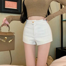 Load image into Gallery viewer, High Waist A Line Wool Shorts
