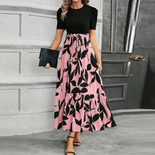Load image into Gallery viewer, Elegant Lace-Up Ruffle Hem Dress

