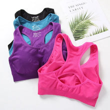 Load image into Gallery viewer, Women Sports Bra Top Push Up Fitness Bra Underwear Sport Tops Breathable Running Vest Gym Active Bras Seamless Yoga Bra
