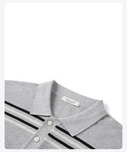 Load image into Gallery viewer, Oversize Striped Knit Summer Polo
