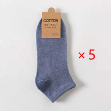 Load image into Gallery viewer, Men’s Cotton Ankle Socks 5-Pair Pack
