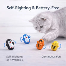 Load image into Gallery viewer, 10pcs Cat Rolling Toy for Indoor Use. Self-rolling Cat Toy. No Batteries Required. Random Designs. Lightweight Cat Puzzle Toy.
