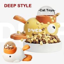 Load image into Gallery viewer, Dog 2-in-1 Interactive Toy Pet Automatic Food Treat Dispenser Cartoon Duck Design Slow Food Pet Snack Feeder for Dog Training
