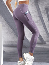 Load image into Gallery viewer, New High Waist Women's Leggings Stretch Yoga Pants Tights With Pockets Push Up Fitness Running Sportswear Solid Color Pants

