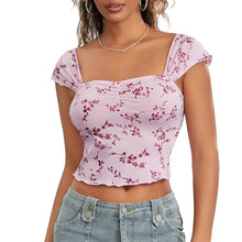 Load image into Gallery viewer, Floral Crop Street Top
