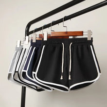 Load image into Gallery viewer, Women yoga Shorts Summer Outer Wear Mid-Waist Casual Loose Straight Pants Lady Stylish Thin Breathable Wide Leg Gym Short Pants
