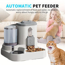 Load image into Gallery viewer, Cat Bowl Automatic Feeder with Spill Proof Design with Water Fountain Pet Food Dispenser for Small Medium Large Cats Dogs
