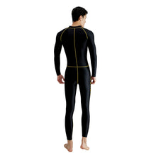 Load image into Gallery viewer, AMORESY Men's Tracksuits Sets Tops Leggings Shiny Glossy Sports Fitness Running Overall Catsuits All-purpose Jumpsuits
