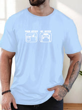 Load image into Gallery viewer, Men's T-Shirt 100% Cotton Summer Casual Soft Creative Letter Print Round Neck Breathable Short Sleeve T-Shirts 2025 New Tees
