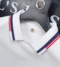 Load image into Gallery viewer, Waffle Stripe Long Sleeve Polo
