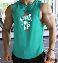 Load image into Gallery viewer, Men's Summer Fitness Muscle Sports Tank Top Breathable Moisture Wicking Loose Sleeveless Quick Dry Training T-Shirt Letter Print
