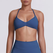 Load image into Gallery viewer, Sport Bra Strappy Bra Top Women High Support Thin Strap Halter Sport Seamless Bras Scrunch Workout Yoga Tank
