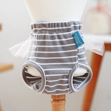 Load image into Gallery viewer, Striped Cotton Puppy Panties Set
