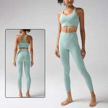 Load image into Gallery viewer, Women's Yoga Set Workout Set 2 Piece High Waist Yoga Leggings Sports Bra Gym Suit Activewear Sports Fitness Set Sports Suit
