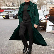 Load image into Gallery viewer, Men’s Luxury Full-Length Trench Coat – England Style Business Overcoat
