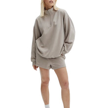 Load image into Gallery viewer, Velvet Zip Sweatshirt Shorts Set
