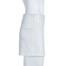 Load image into Gallery viewer, Women Low Waist Skirts Stripes A-line High Waist Skirt for Women Hips Spliced Short Skirt Ladies Bodycon Layered Mini Bottoms
