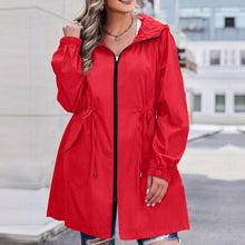 Load image into Gallery viewer, Women Trench Coat New Spring Autumn Jacket Casual Long Sleeve Hooded Mid Long Windbreaker Female Overcoat High-Quality Coats
