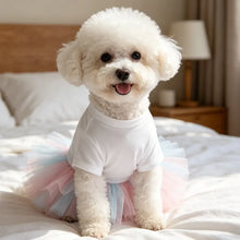 Load image into Gallery viewer, 1pc  Pet Dress Adorable Printed Design Pet Apparel Dog Cat Dress Fit for  Bichon Teddy Puppy Kitten Daily Outing Dress
