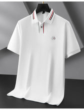 Load image into Gallery viewer, Luxury Cotton Embroidered Summer Polo
