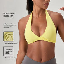 Load image into Gallery viewer, YOGA Naked Feeling Strappy Padded Sports Bras for Women - Fitness Workout Top Criss Cross Back Yoga sports Bras No steel ring
