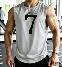 Load image into Gallery viewer, SPORTS 7 New Men Tank Tops Sleeveless Shirt Polyester Mesh Material Quick Dry Breathable Men Workout Fitness Basketball Top Tee
