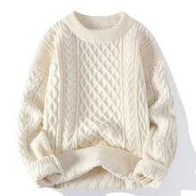Load image into Gallery viewer, Trendy Knitted Sweater For Men Casual Round Neck Pullover Male Knitted Soft Fall Winter Fashion Long Sleeve Mens Kntwear Outwear
