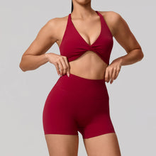 Load image into Gallery viewer, Summer 2PCS Yoga Suit Sports Set Women Quick-Dry Gym Set Women Tracksuit Running Workout Long Sleeve Sports Shirt Yoga Clothing

