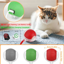 Load image into Gallery viewer, iLMH 1/2 PCS Cat Interactive Ball Toy Automatic Rolling Ball Faux Tail Rechargeable Smart Pet Electric Toy Pet Toy Imitate Mouse

