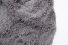 Load image into Gallery viewer, HH 2024 Women 's Vintage Soild Faux Fur Coat Turn-down Collar Long Sleeve Warm Plush Wool Coats Lady Winter Autumn Outwear
