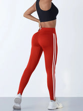 Load image into Gallery viewer, Yoga Leggings Women Striped Slim Sports Pants High Waist Hip Liftting Casul Tights Workout Running Stretchy  Gym Leggings
