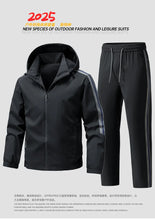 Load image into Gallery viewer, Tracksuits for Man Men's Cardigan Hoodie Set Sportswear 2 Piece Set Casual Running Fitness Suit Windproof Warm Set Sports Suits
