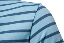 Load image into Gallery viewer, Striped Embroidered Cotton Summer Polo
