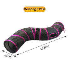 Load image into Gallery viewer, Cat Tunnel Pet Supplies Cat S T Pass Play Tunnel Foldable Cat Tunnel Cat Toy Breathable Drill Barrel for Indoor loud paper
