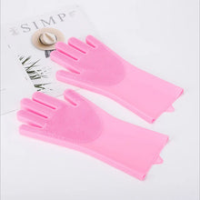 Load image into Gallery viewer, Pet Grooming Bathing Gloves Dog Cat Bathing Shampoo Scrubber Magic Massaging Cleaning Cleanner Sponge Silicon Hair Removal Glove
