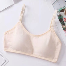 Load image into Gallery viewer, Cotton Sports Training Bras Casual Back Buckle Teenage Lingerie No Steel Rings Sports Bra Elastic Breathable Student Underwear

