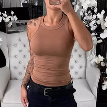 Load image into Gallery viewer, Women Summer Tank Tops Ladies Casual Sleeveless Slim Vest Tops
