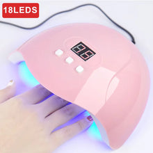 Load image into Gallery viewer, Nail Art Manicure Pedicure Tools Kit with UV LED Nail Lamp and Electric Nail Drill for DIY Nail Care
