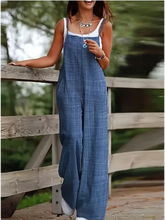 Load image into Gallery viewer, Monochrome Casual Summer Jumpsuit
