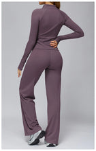 Load image into Gallery viewer, Yoga Set 2PCS Women Sportswear Workout Clothes Seamless Athletic Wear Gym Legging Fitness Bra Crop Top Long Sleeve Sports Suits
