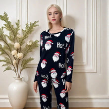 Load image into Gallery viewer, Santa Print Winter Pajama Set
