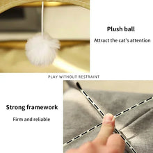Load image into Gallery viewer, Pet Tent Bed Removable Cat Sofa Basket Canvas Semi-enclosed Cat House Dog Cave Hut Cat Sleeping Bed for Room Decor Pet Supplies
