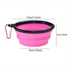 Load image into Gallery viewer, Dog Folding Bowl Portable Dog Travel Bowl Dog Food Water Bowl for Outdoor Walking Silicone Dog Food Water Bowl with Bowl Lip
