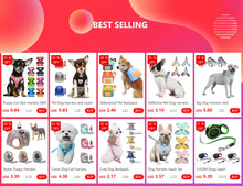 Load image into Gallery viewer, Waterproof Pet Backpack For Dogs Puppy Bag With Harness Collar Outdoor Travel Dog Snacks Backpack French Bulldog Dog Accessories
