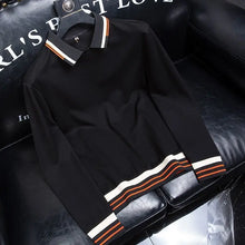 Load image into Gallery viewer, Waffle Stripe Long Sleeve Polo

